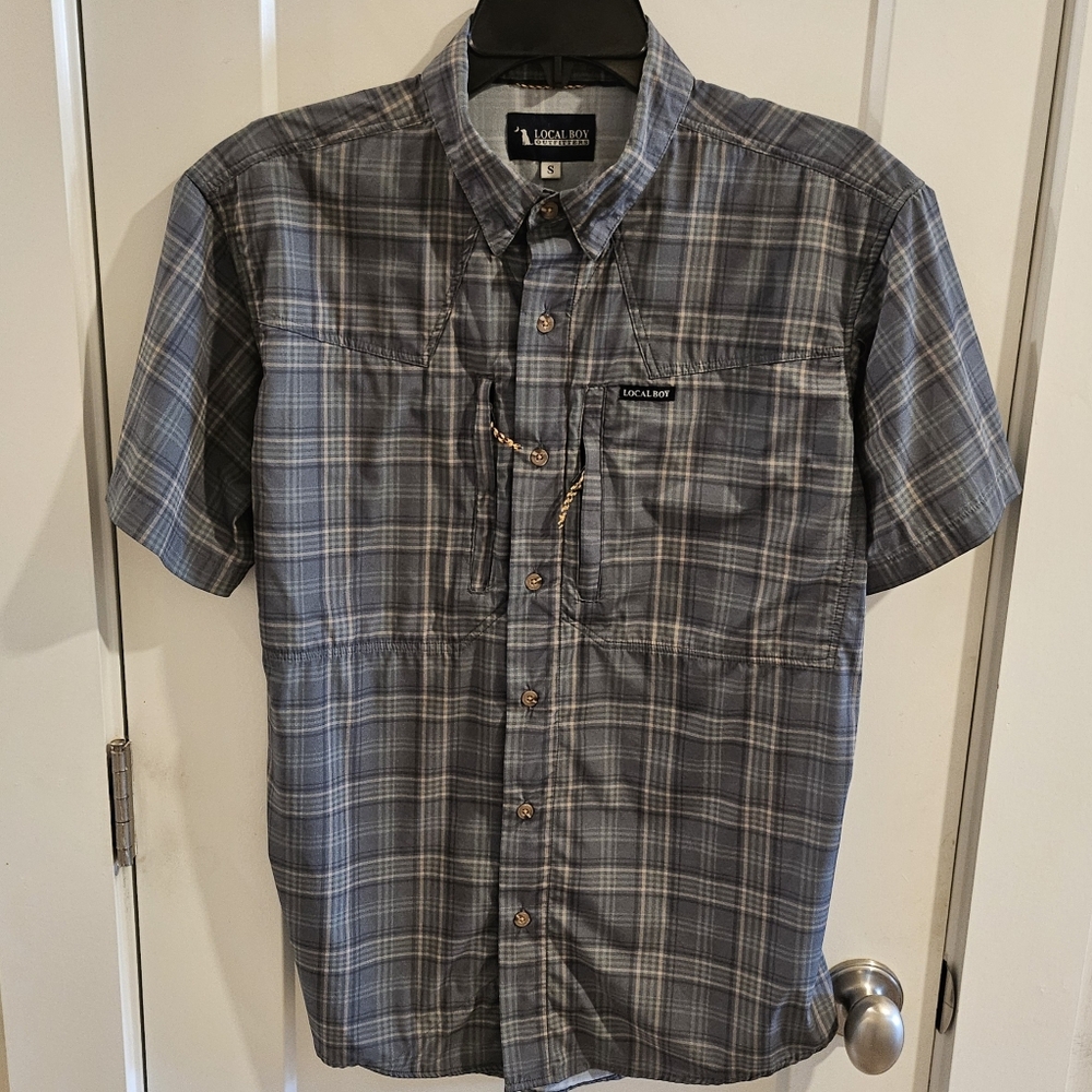 Local Boy Outfitters Coastal Backcountry Short-Sleeve Fishing Shirt. - Small